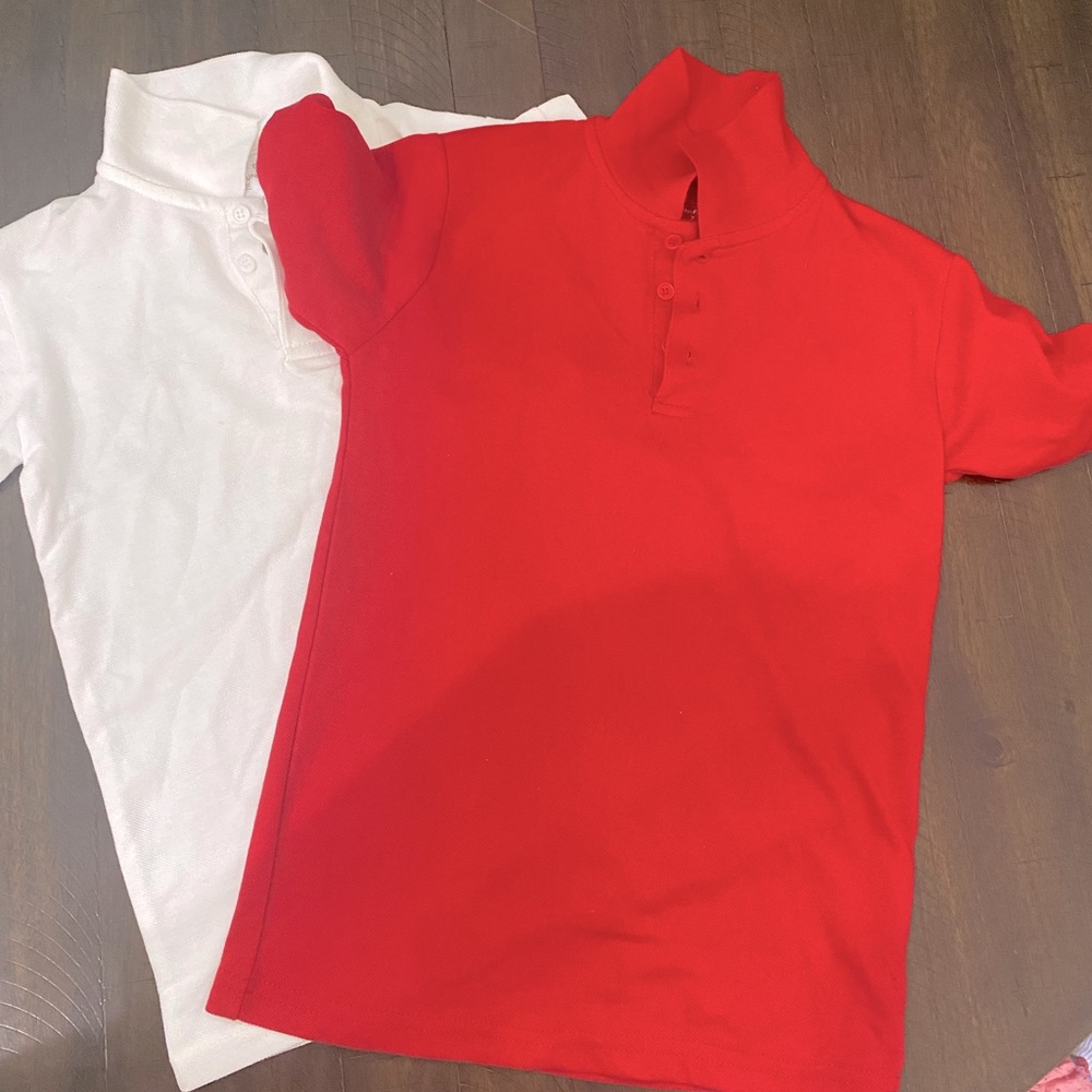 Unisex kids (7) uniform polos
